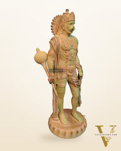Brass Lord Hanuman Statue Stone finish 24" Height