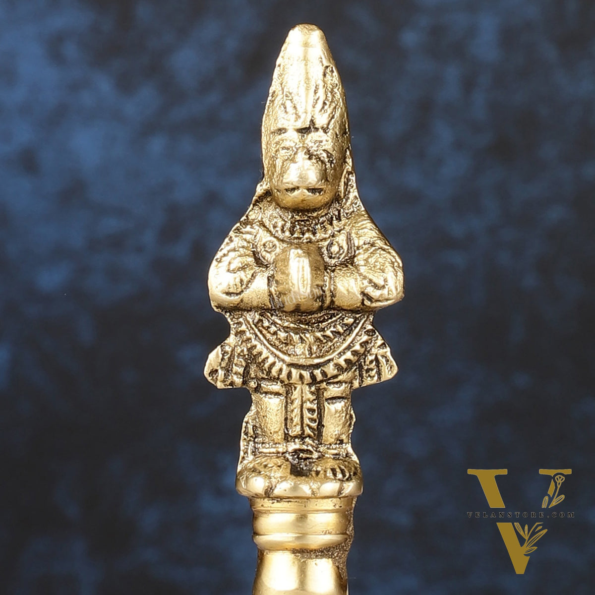 Brass Lord Hanuman Temple Hand Bell for Pooja | Height 5.5 inch