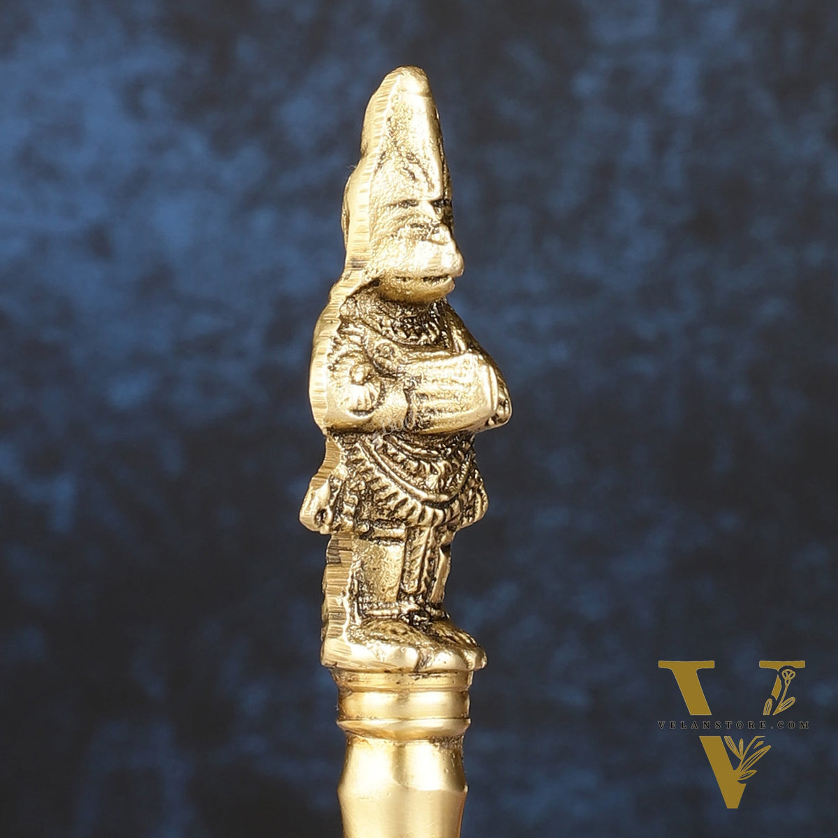 Brass Lord Hanuman Temple Hand Bell for Pooja | Height 5.5 inch