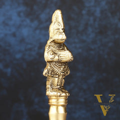 Brass Lord Hanuman Temple Hand Bell for Pooja | Height 5.5 inch