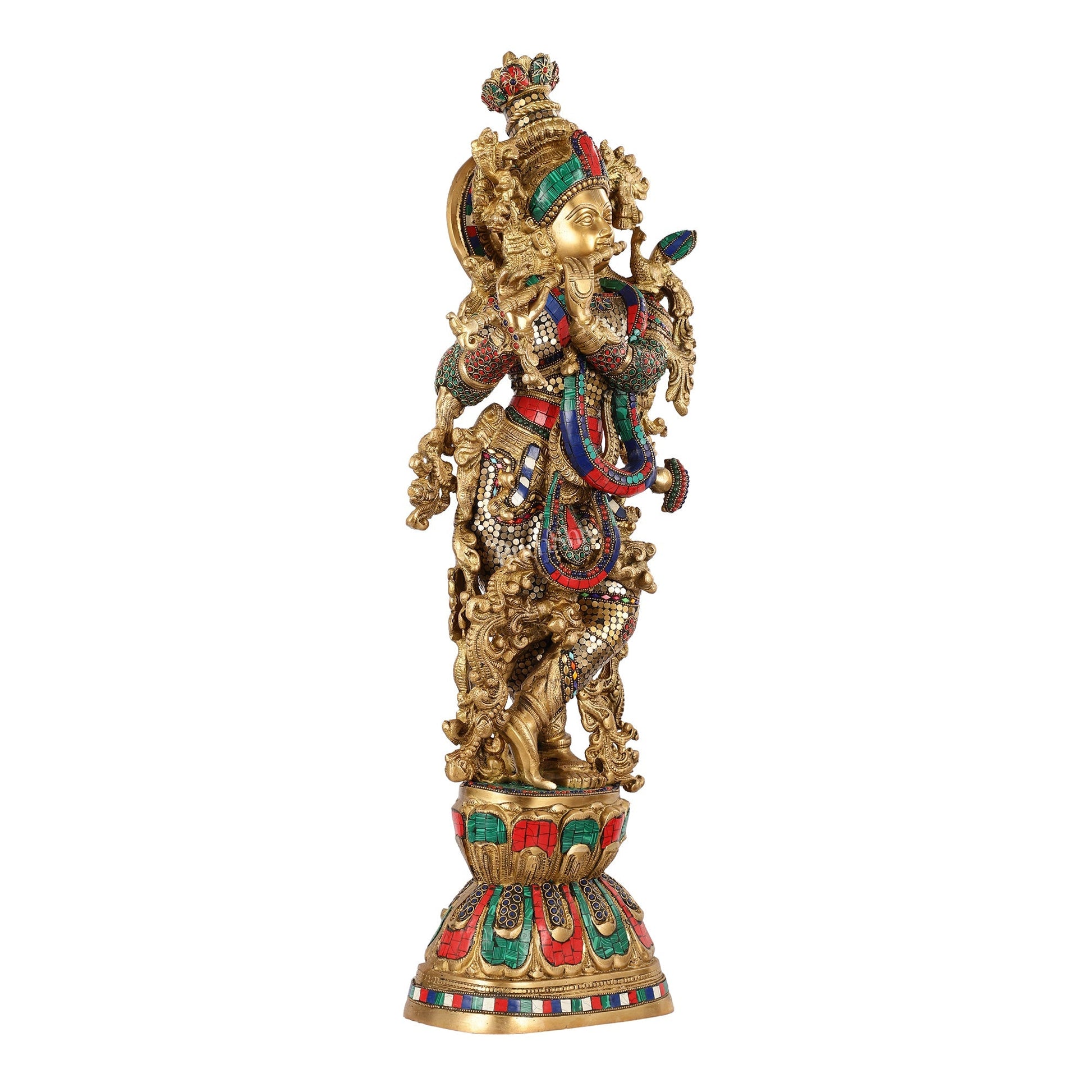 Brass Lord Krishna Murti |29 Inch
