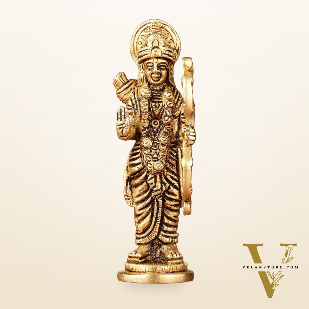 Brass Lord Rama idol 4.5 inch