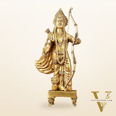 Brass Lord Rama statue | 18"