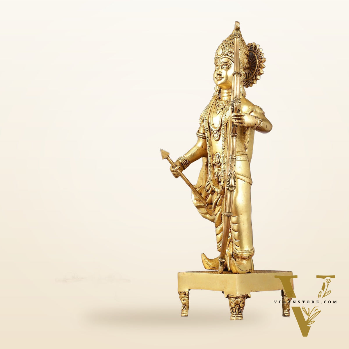 Brass Lord Rama statue | 18"