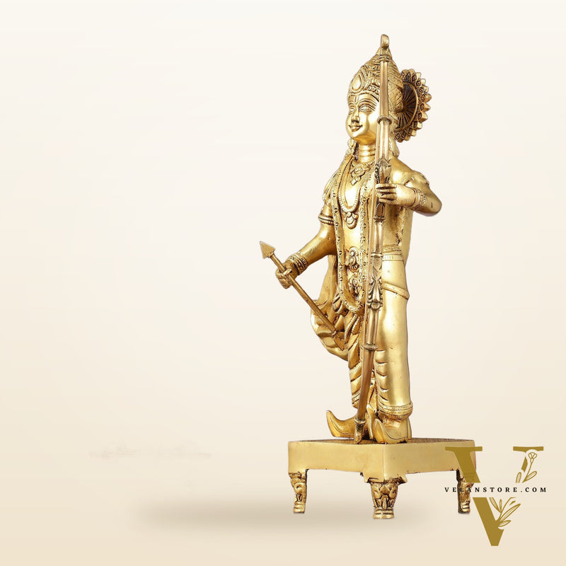 Brass Lord Rama statue | 18"