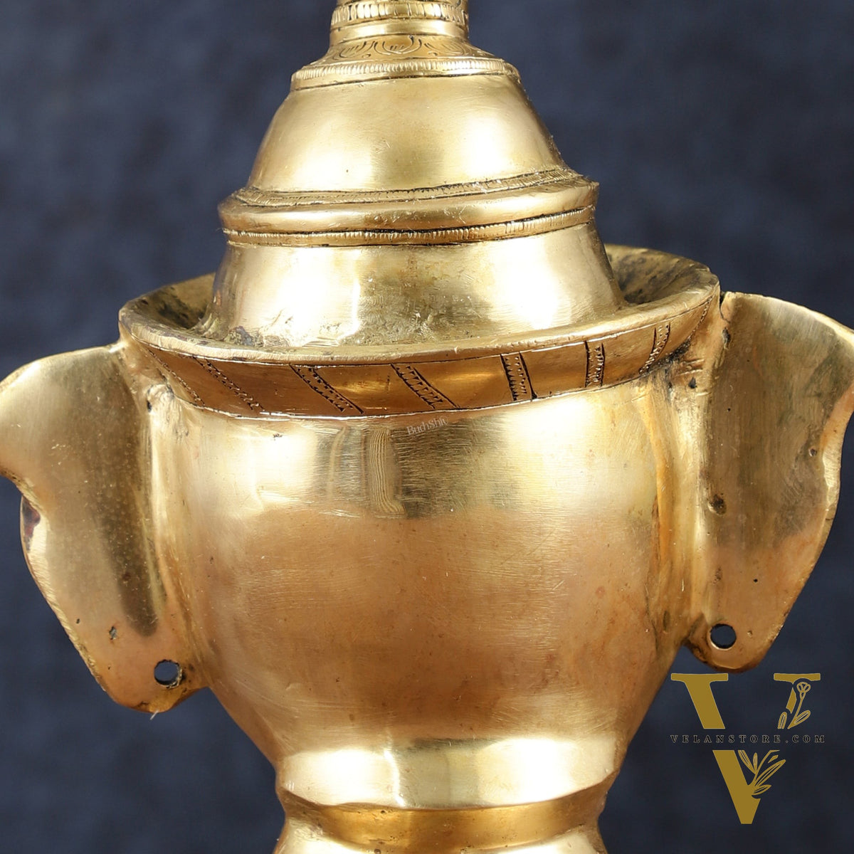 Brass Lord Shiva Mukhlingam Face Head Sculpture | 10"
