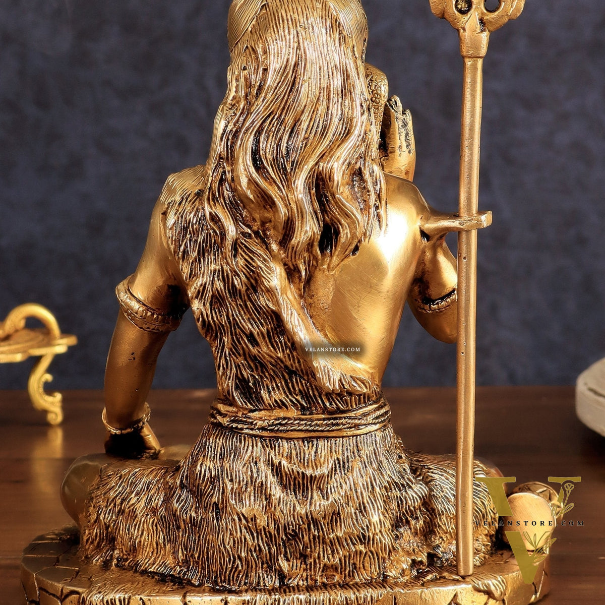 Brass Lord Shiva Statue | 10" enhanced carvings