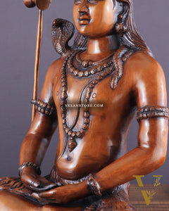 Brass Lord Shiva statue - Meditation Posture 20 inch
