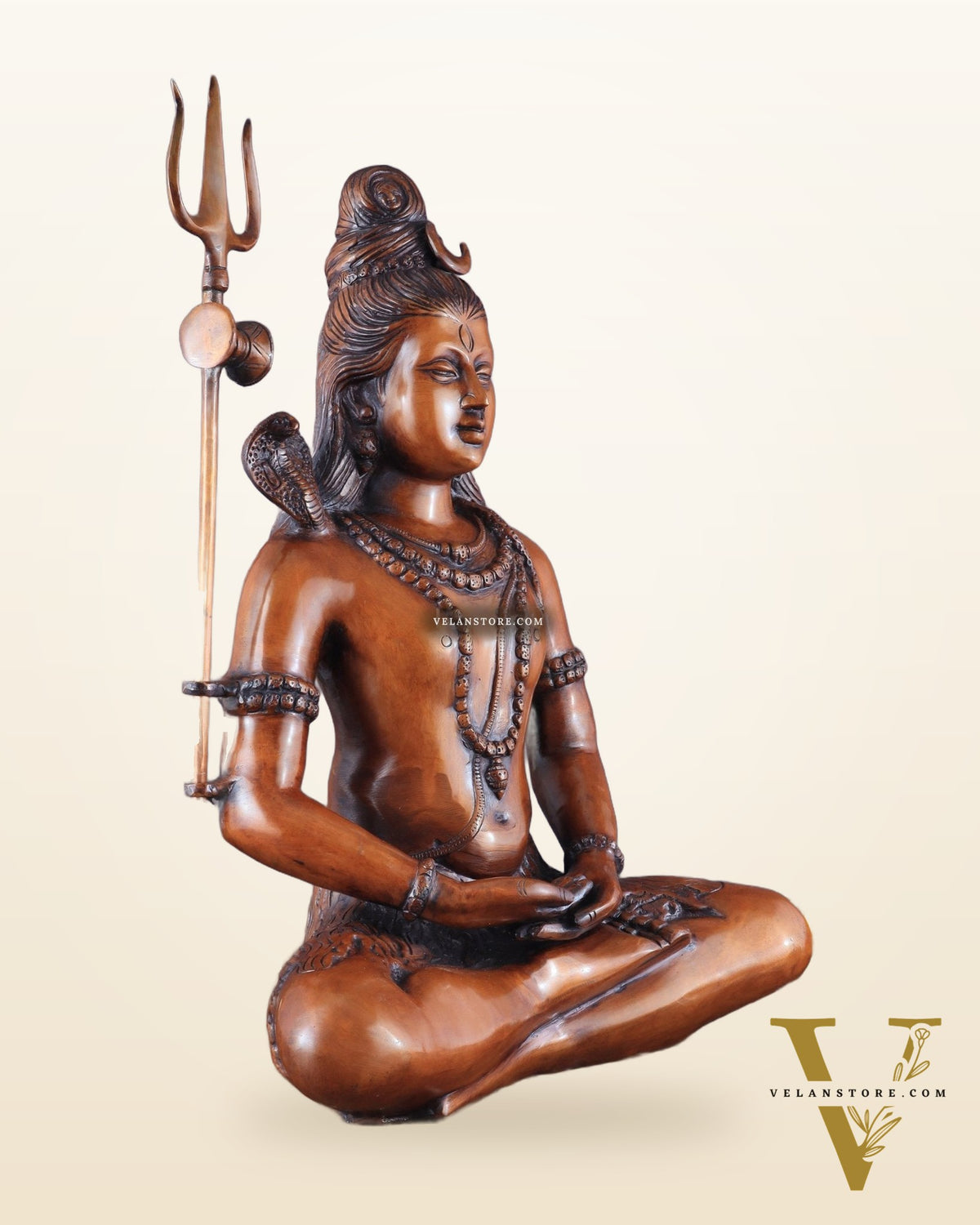 Brass Lord Shiva statue - Meditation Posture 20 inch