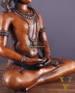 Brass Lord Shiva statue - Meditation Posture 20 inch