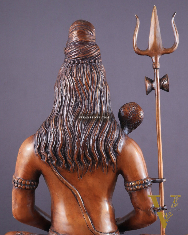 Brass Lord Shiva statue - Meditation Posture 20 inch