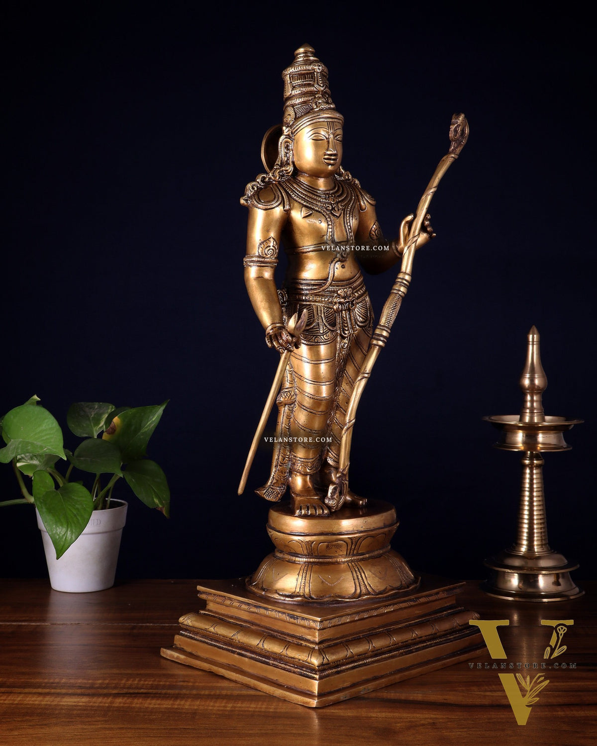 Brass Lord Shri Ram Statue – 21 Inches Tall