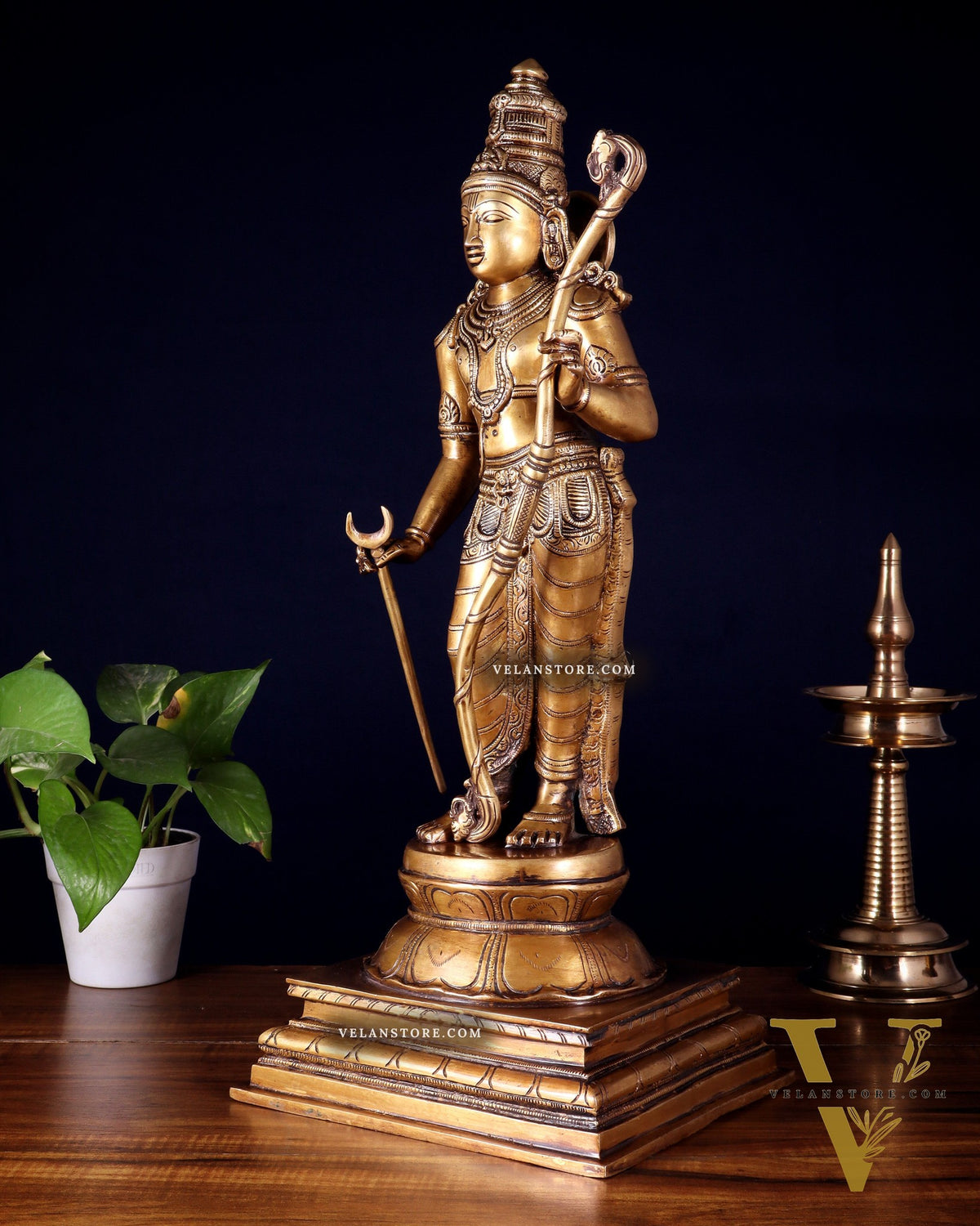 Brass Lord Shri Ram Statue – 21 Inches Tall