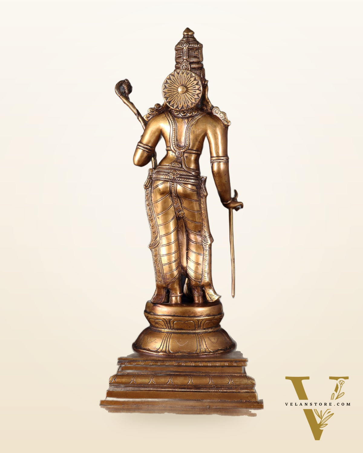 Brass Lord Shri Ram Statue – 21 Inches Tall
