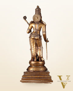 Brass Lord Shri Ram Statue – 21 Inches Tall