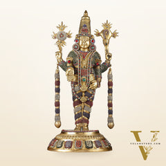 Brass Lord Tirupati Balaji Venkateshwara Swamy idol | 24 inch