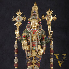 Brass Lord Tirupati Balaji Venkateshwara Swamy idol | 24 inch