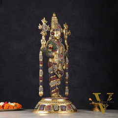 Brass Lord Tirupati Balaji Venkateshwara Swamy idol | 24 inch