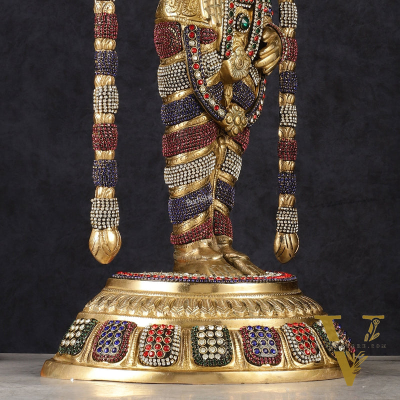 Brass Lord Tirupati Balaji Venkateshwara Swamy idol | 24 inch