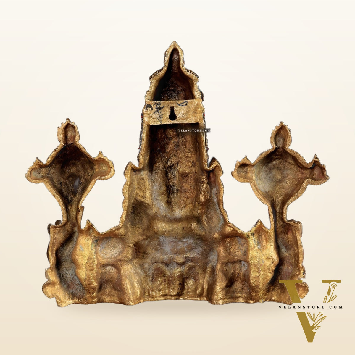Brass Lord Venkateshwara Tirupati Balaji Face Wall Hanging 20"