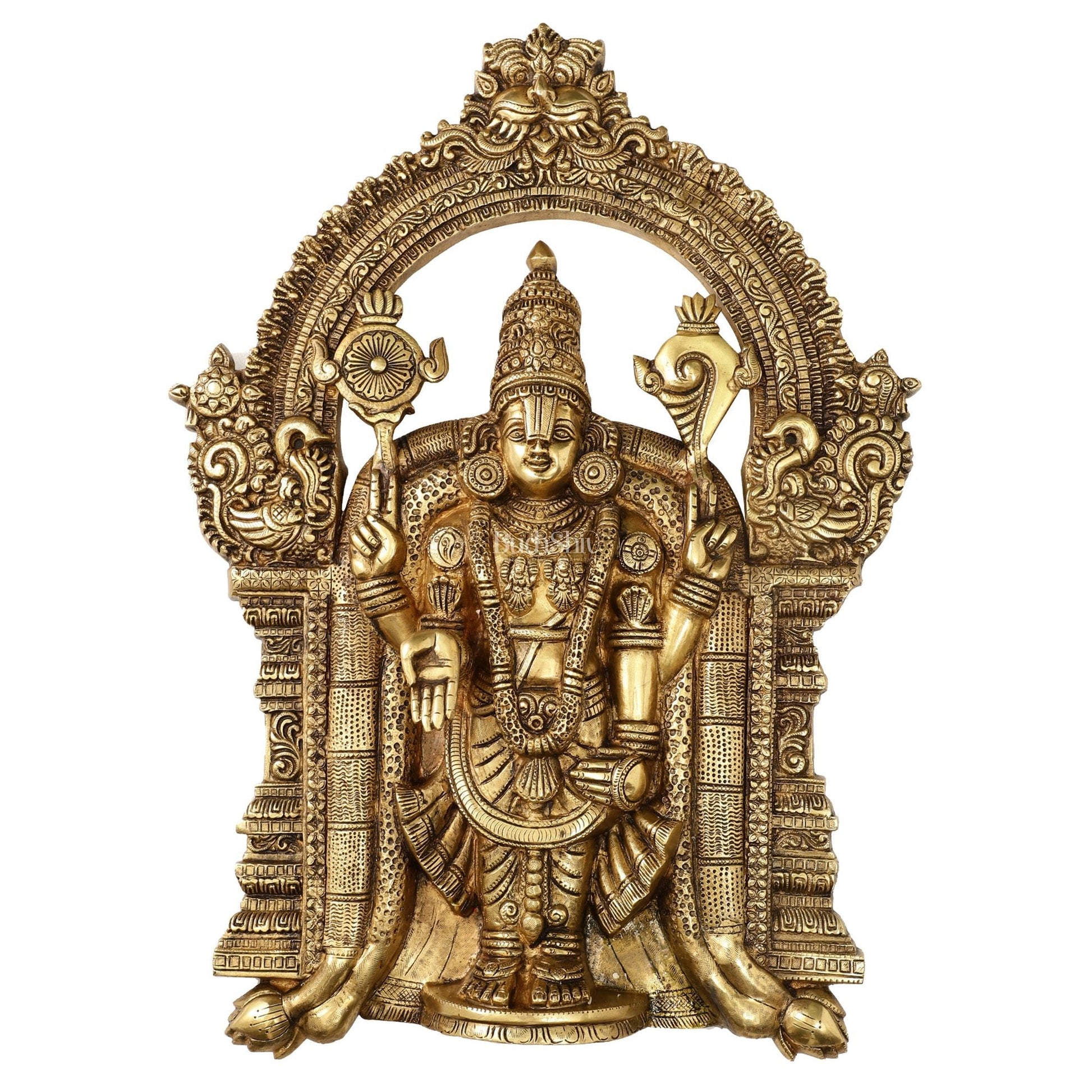 Brass Lord Venkateshwara Tirupati Balaji Wall Hanging - 26 Inch