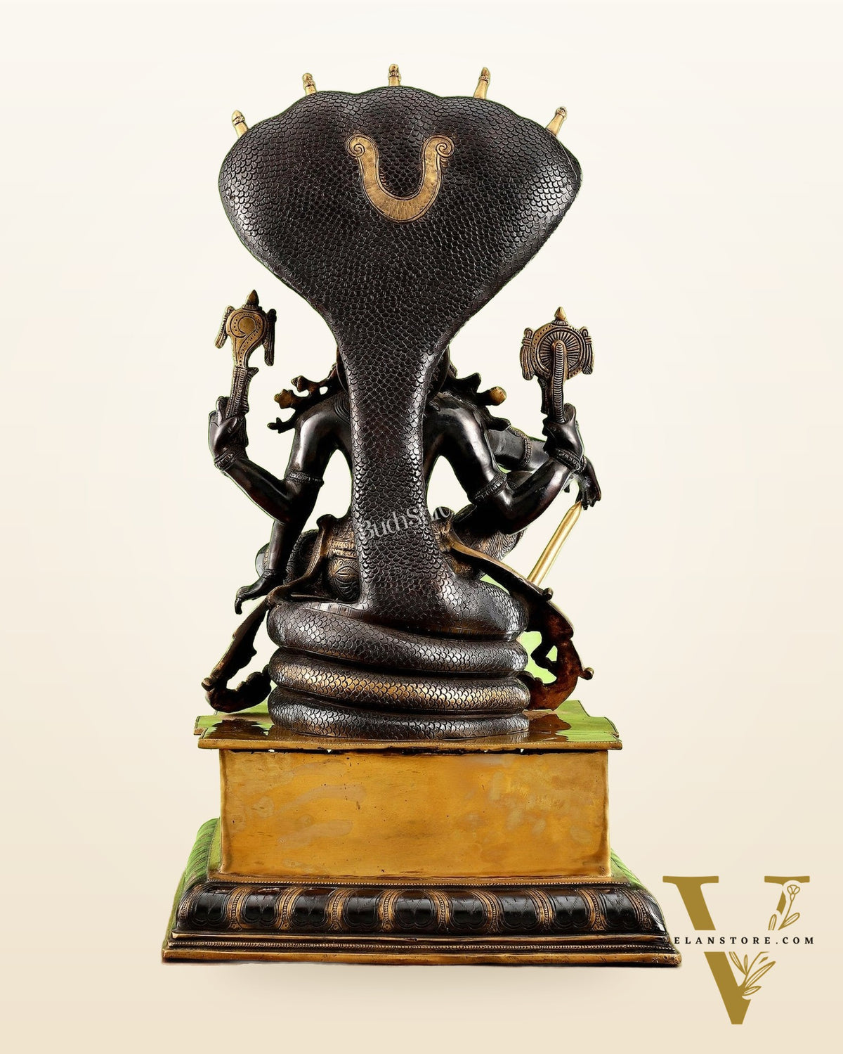 Brass Lord Vishnu with Sheshanaag & Hanuman – 29”