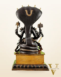 Brass Lord Vishnu with Sheshanaag & Hanuman – 29”