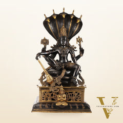 Brass Lord Vishnu with Sheshanaag & Hanuman – 29”
