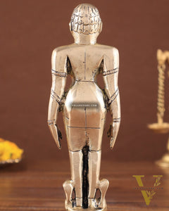 Brass Mahavir Ji Jain God Standing Statue 8"