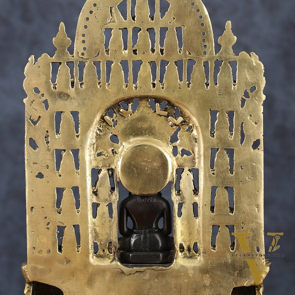 Brass Mahavir Swami Jain Tirthankar Handicraft Statue – 12" Height, 3 kg