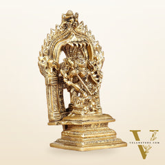 Brass Mahishasur Mardini durga Small Idol | Height: 5.5 inch