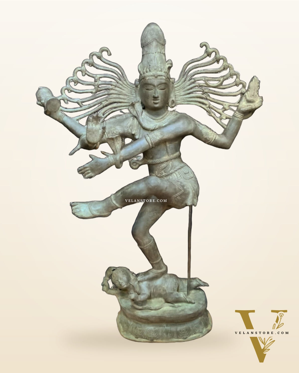 Brass Majestic Large Dancing Lord Shiva Sculpture | Natarajasan - 5 feet