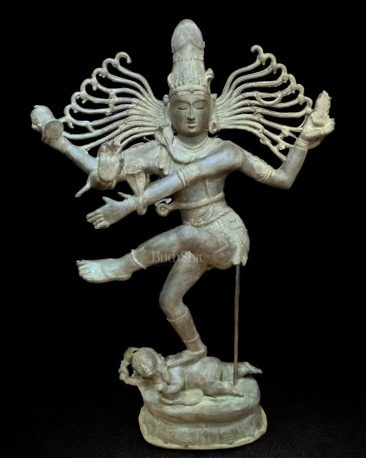 Brass Majestic Large Dancing Lord Shiva Sculpture | Natarajasan - 5 feet