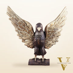 Brass Massive Eagle Jatayu with Open Wings Sculpture 41 inch