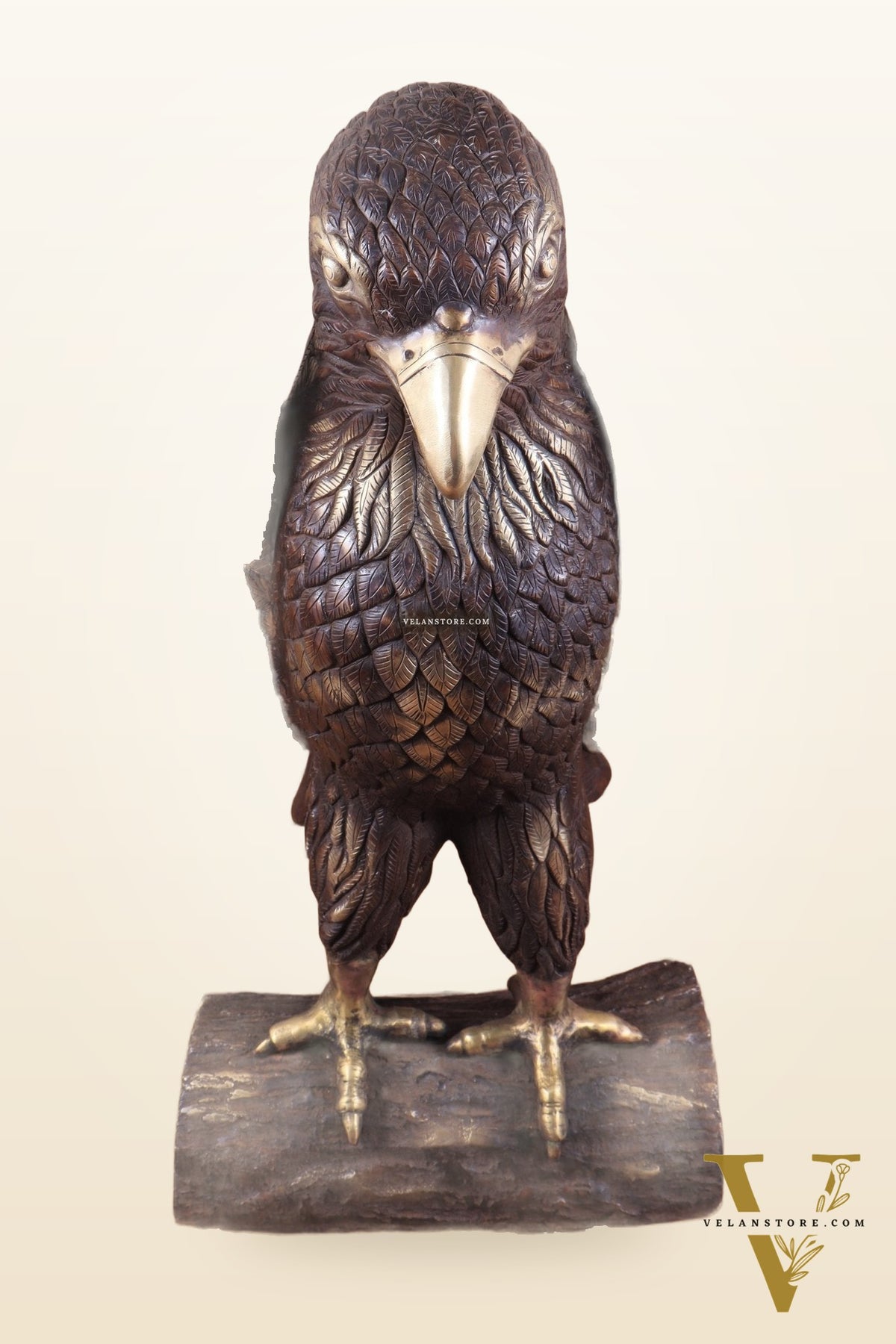 Brass Massive Eagle Jatayu with Open Wings Sculpture 41 inch