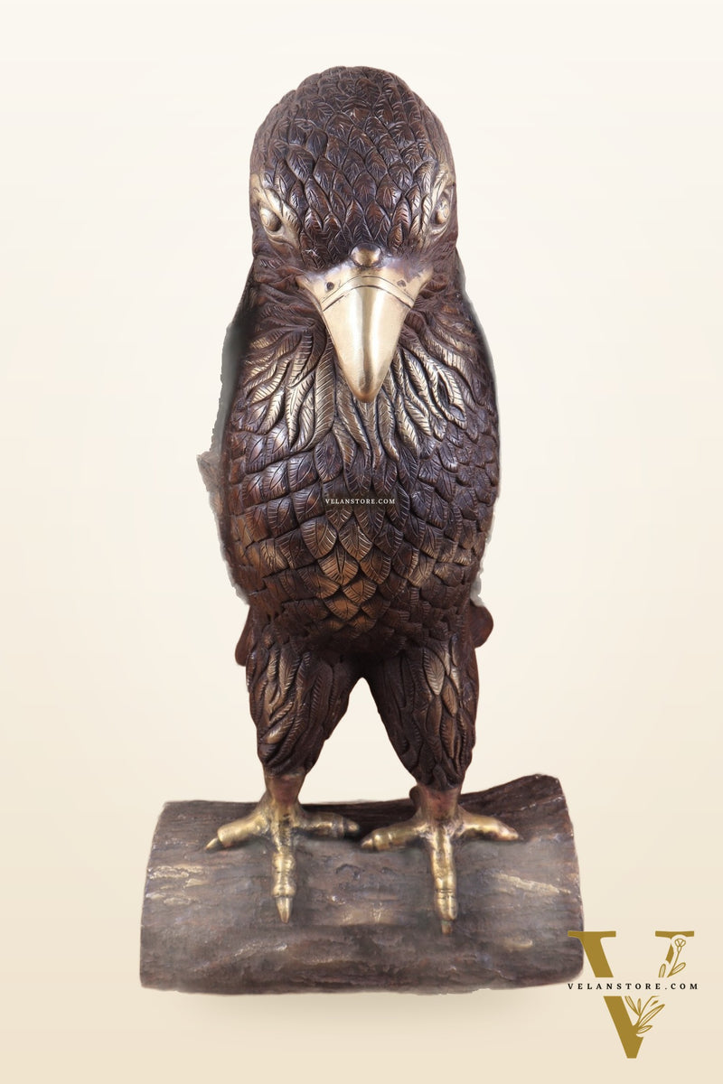Brass Massive Eagle Jatayu with Open Wings Sculpture 41 inch