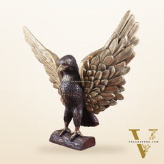 Brass Massive Eagle Jatayu with Open Wings Sculpture 41 inch