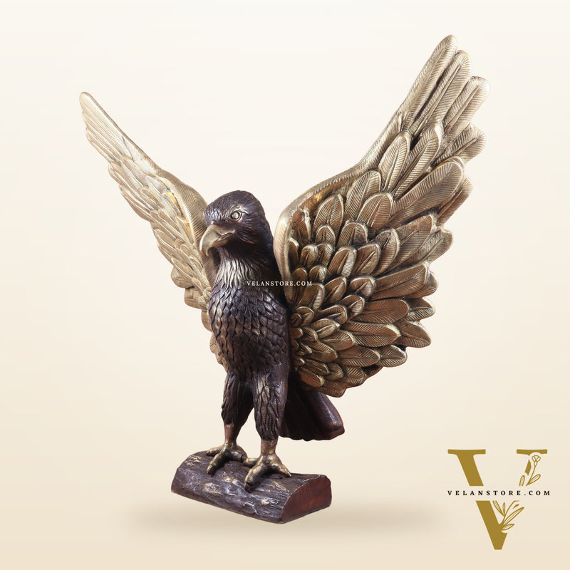 Brass Massive Eagle Jatayu with Open Wings Sculpture 41 inch