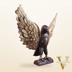 Brass Massive Eagle Jatayu with Open Wings Sculpture 41 inch