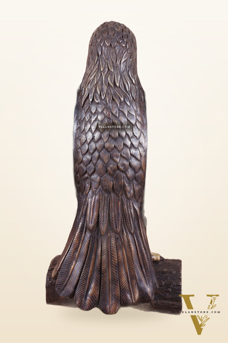 Brass Massive Eagle Jatayu with Open Wings Sculpture 41 inch