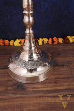 Brass Mayur Inauguration Lamp – Pair 46"