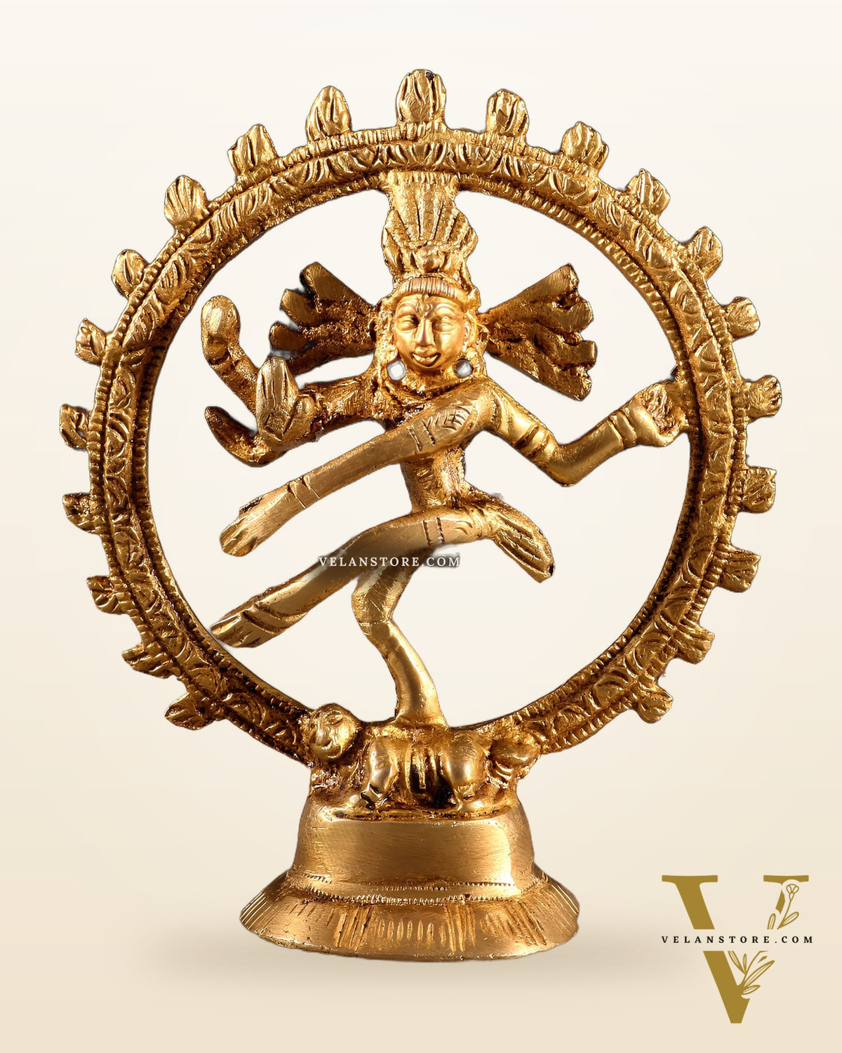 Brass Miniature Nataraja Statue – 4 Inch