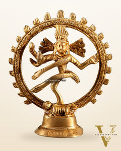Brass Miniature Nataraja Statue – 4 Inch
