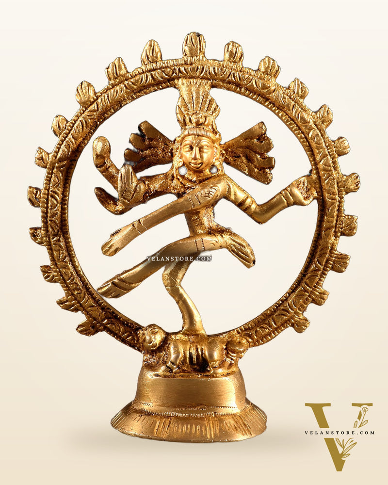 Brass Miniature Nataraja Statue – 4 Inch