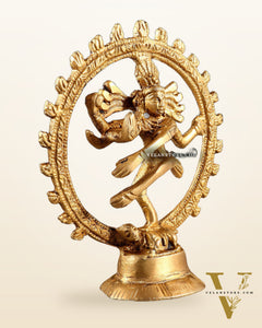 Brass Miniature Nataraja Statue – 4 Inch