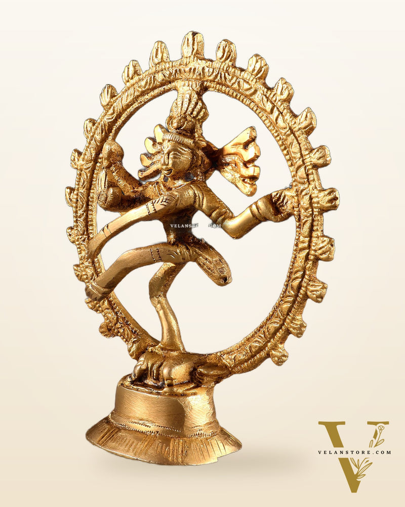 Brass Miniature Nataraja Statue – 4 Inch