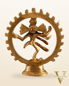 Brass Miniature Nataraja Statue – 4 Inch