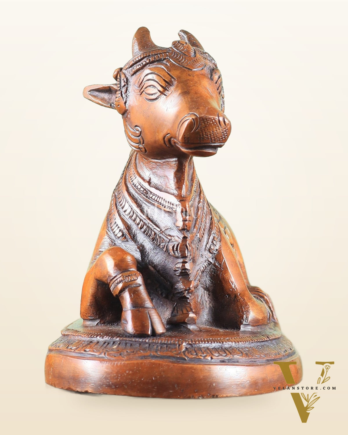 Brass Nandi Bull Idol copper tone | 5.5 inch