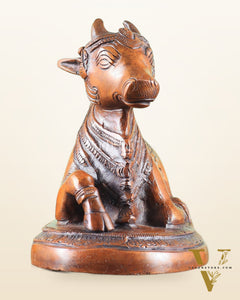 Brass Nandi Bull Idol copper tone | 5.5 inch