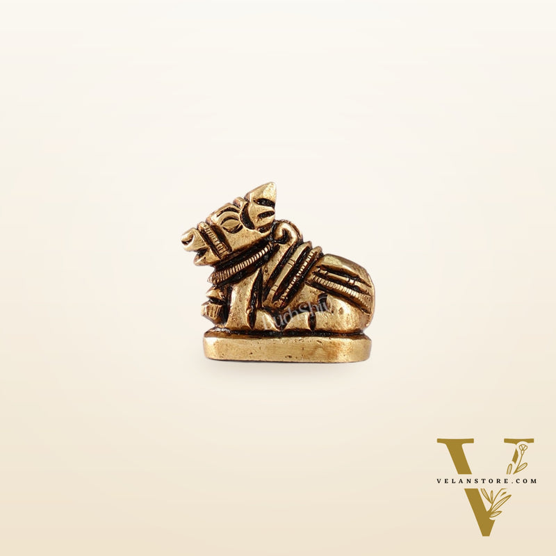 Brass Nandi miniature 1 inch